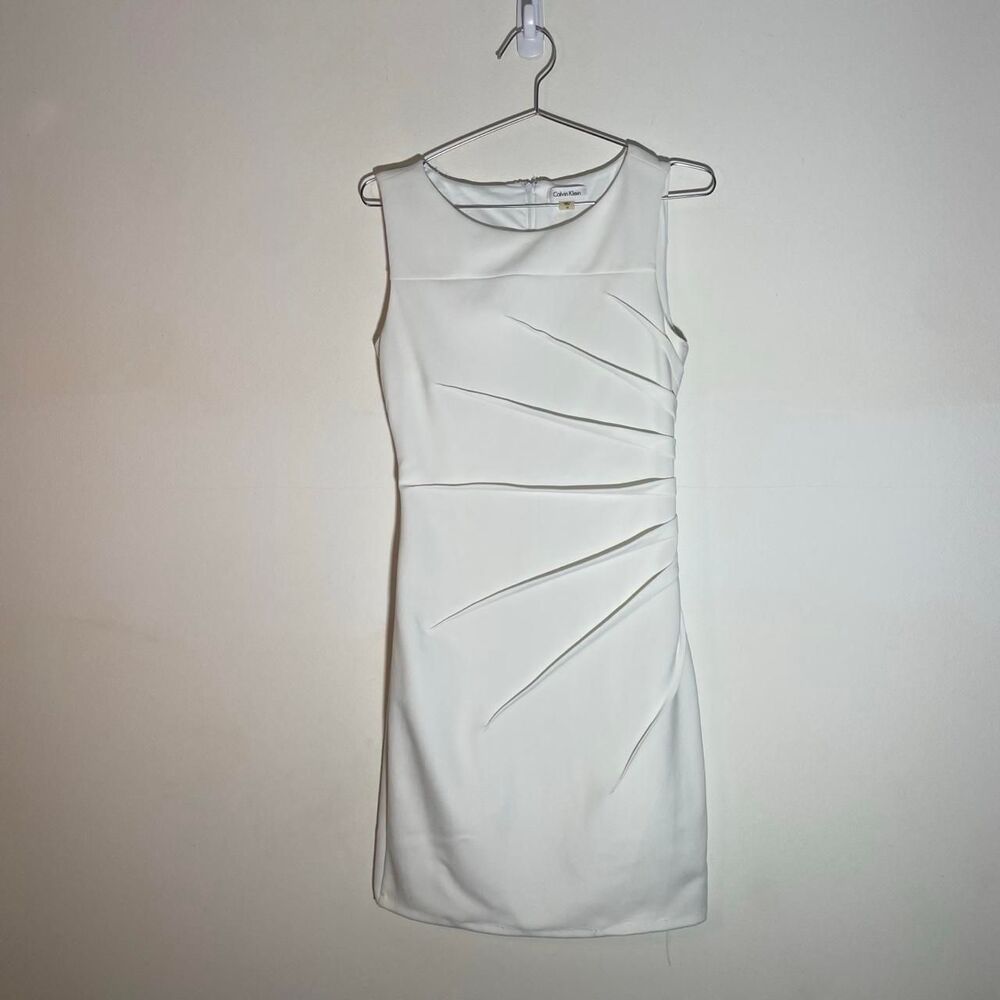 Calvin Klein Women's White Dress